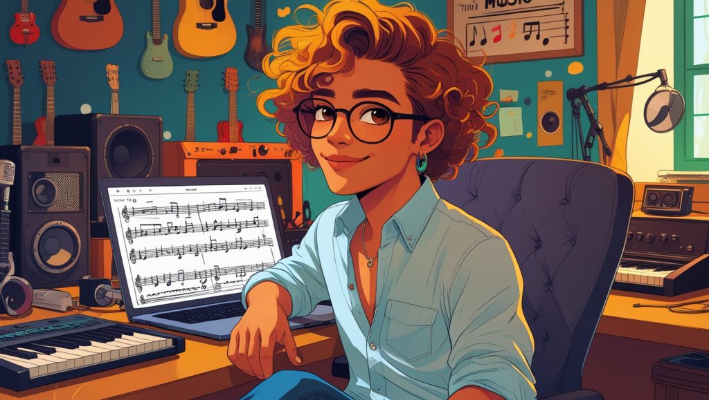 AI song generator enhancing creativity and saving time in songwriting.